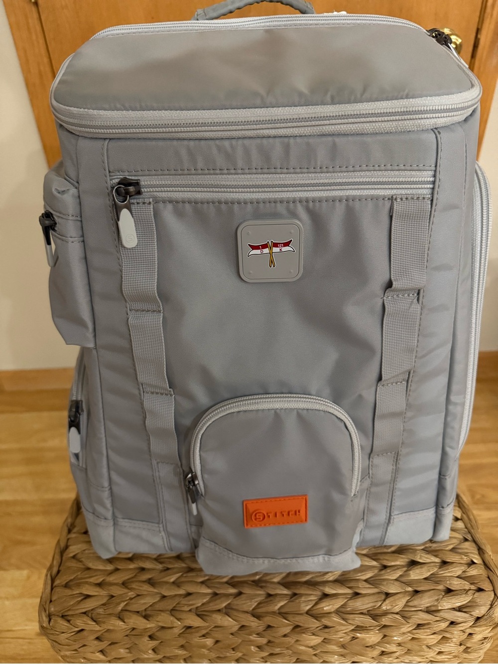 Light Gray STITCH GOLF Travel Backpack/Cooler— Durable Everyday Carry